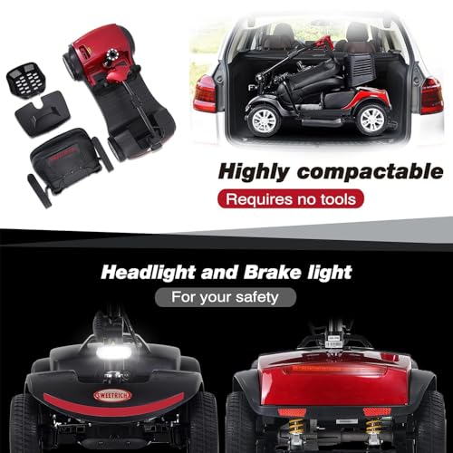 Compact 4-Wheel Mobility Scooter for Seniors and Adults T9428