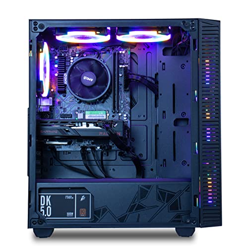 Gaming PC Desktop Computer, AMD Ryzen 5 4500, RTX 3060, 16GB DDR4, 500GB SSD, Windows 11 Pro X6645