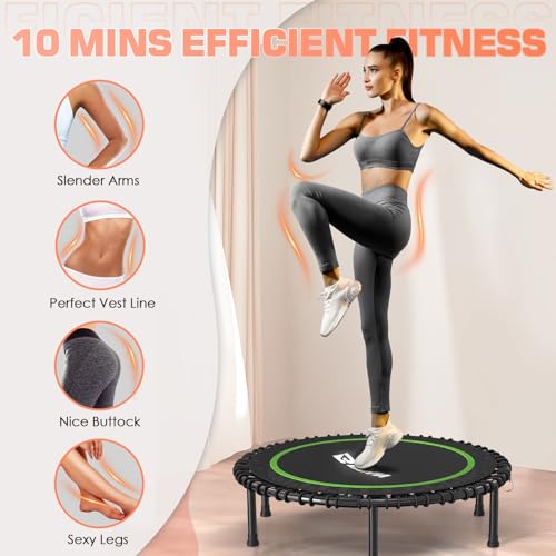 Foldable Mini Trampoline for Adults with Durable Bungees V5441