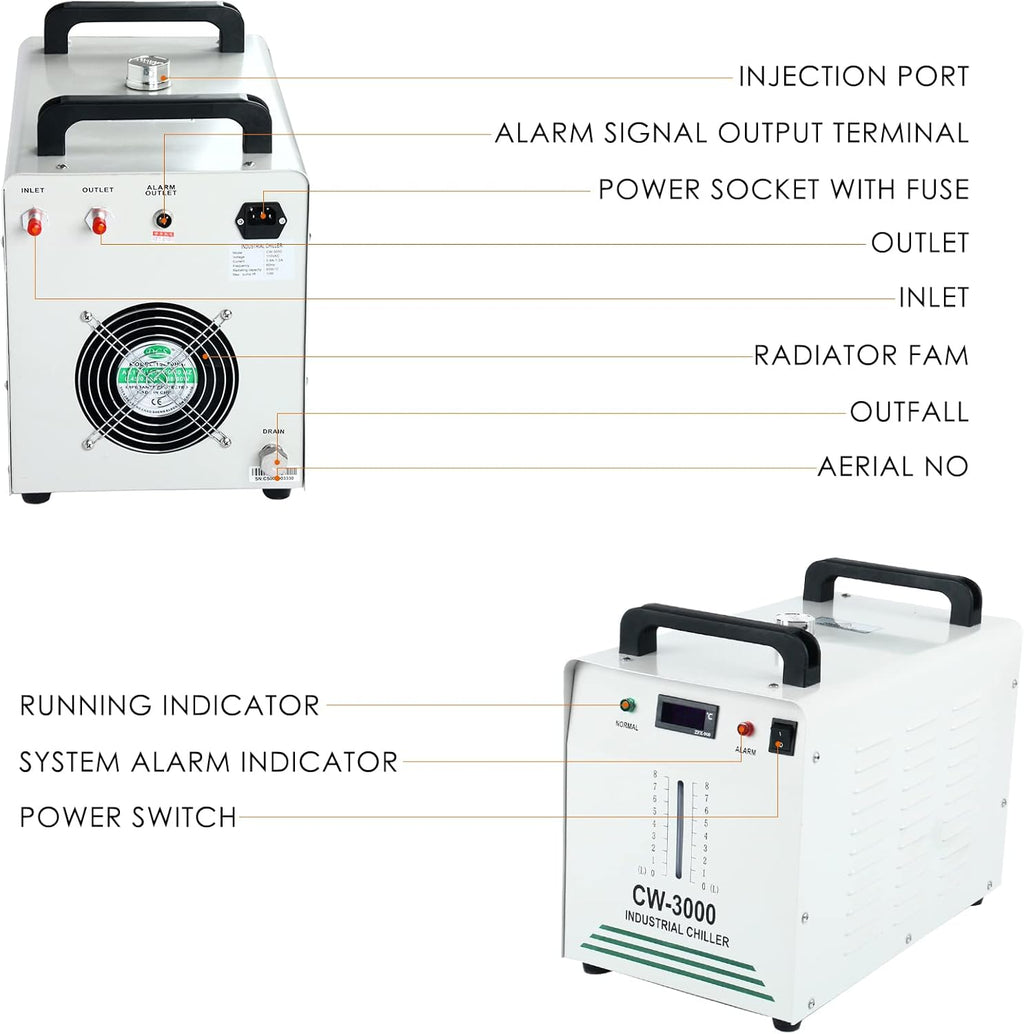 Water Chiller for Laser Engraving Machine, 110V E72445