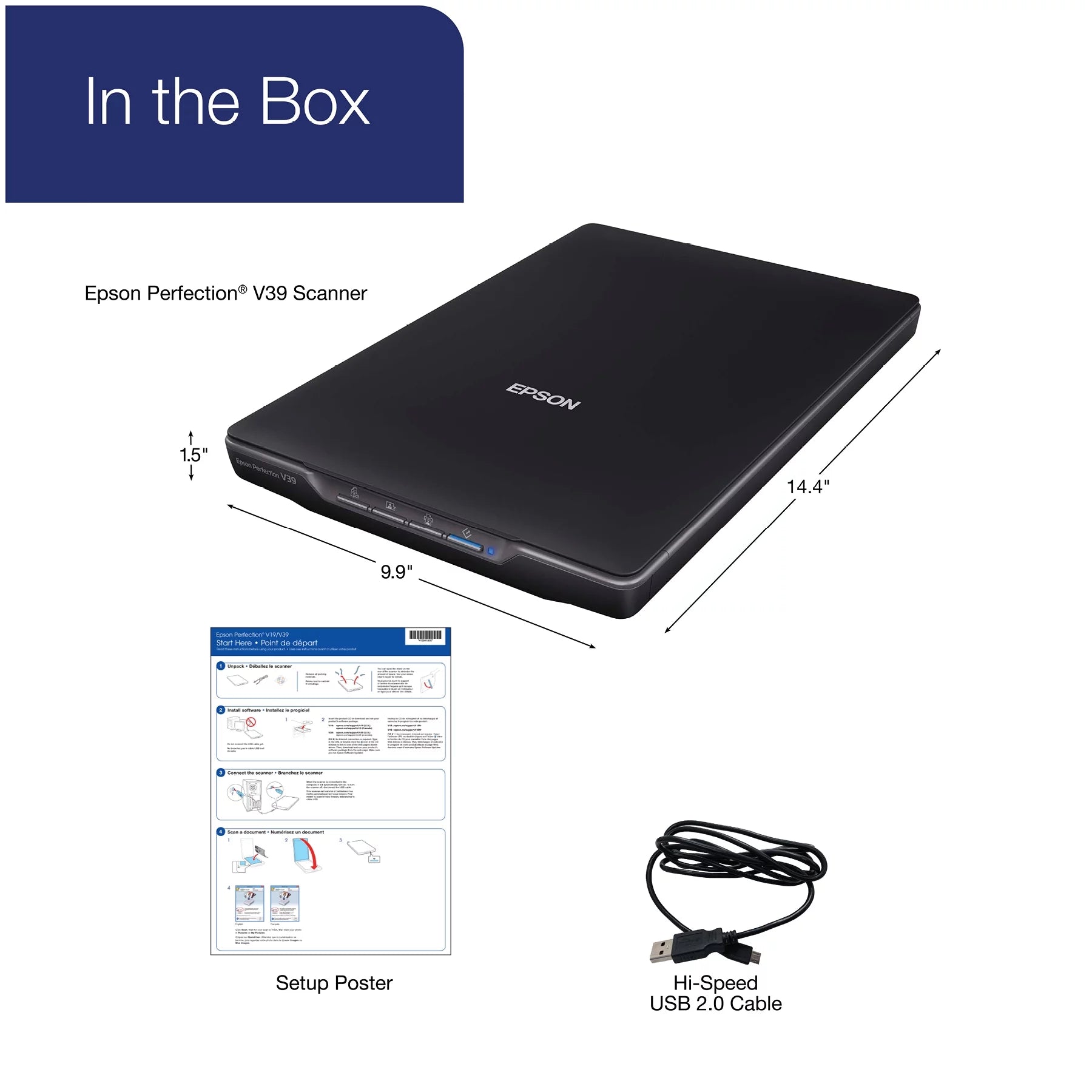 Color Photo and Document Scanner, 4800 dpi I96245