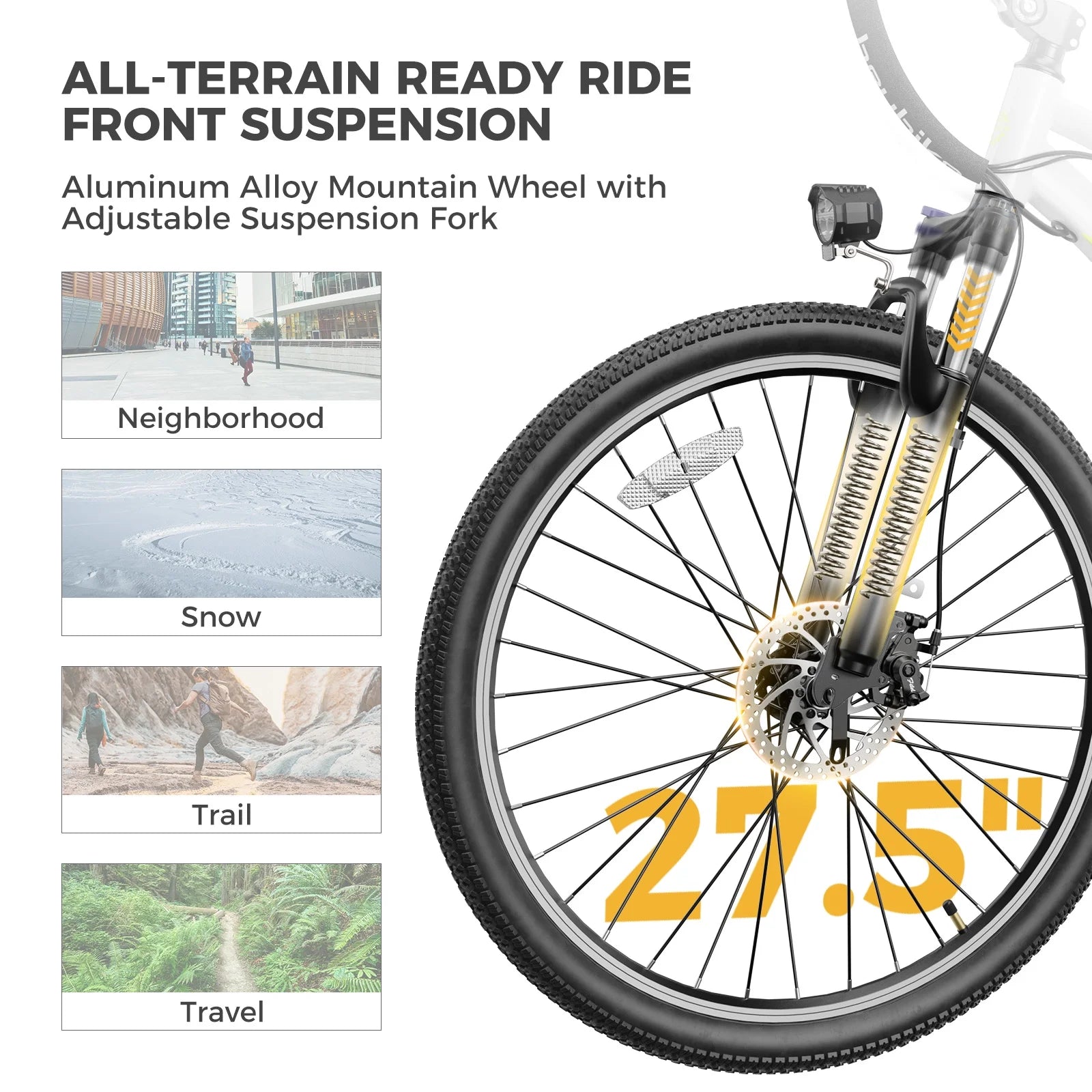 Electric Bike for Adults with 500W Motor and Removable Battery M86584