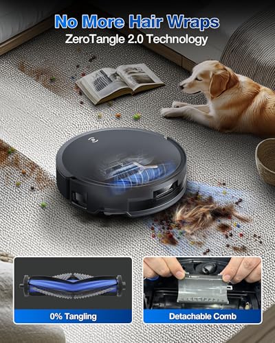 Robot Vacuum and Mop, 18500Pa Suction, Auto-Lift, Self-Emptying X838