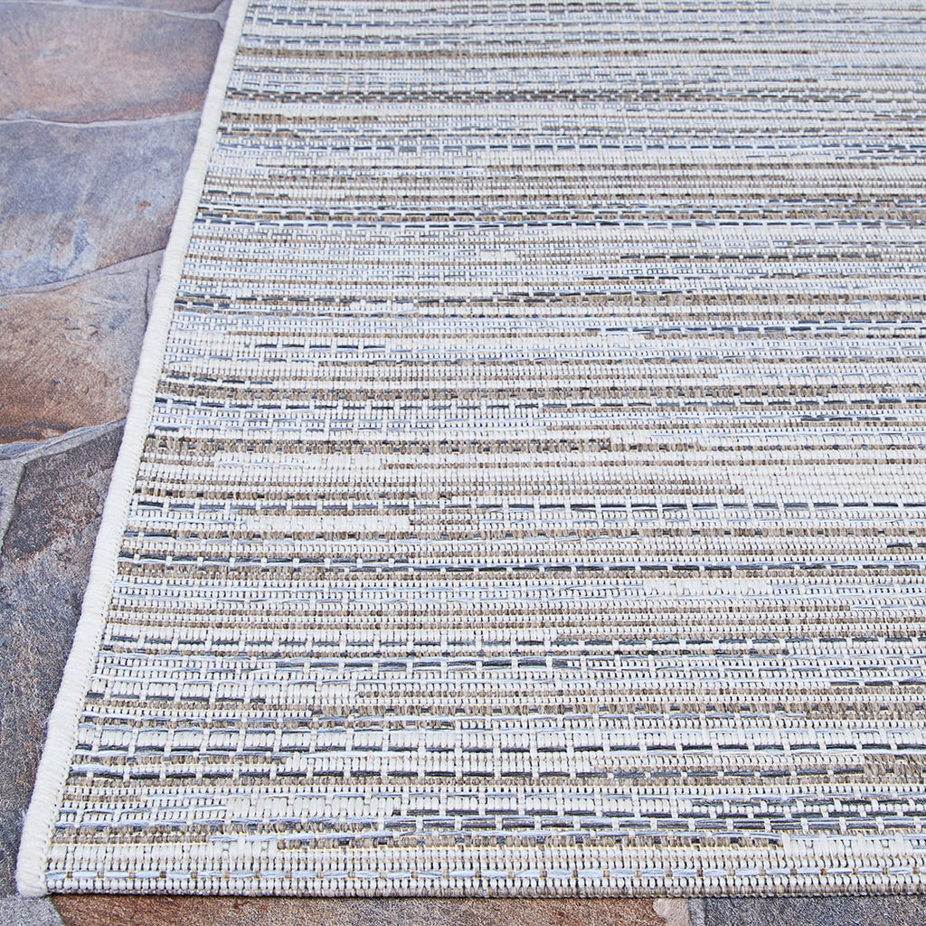 Indoor/Outdoor Area Rug, 3'9" x 5'5", Taupe-Champagne H9197