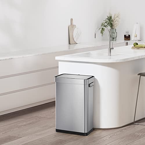 Touchless Motion Sensor Trash Can, 13.2 Gallon, Brushed Stainless Steel K748461