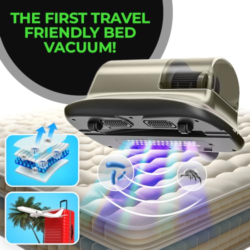 Cordless Mattress Vacuum Cleaner for Deep Cleaning, Red K99962