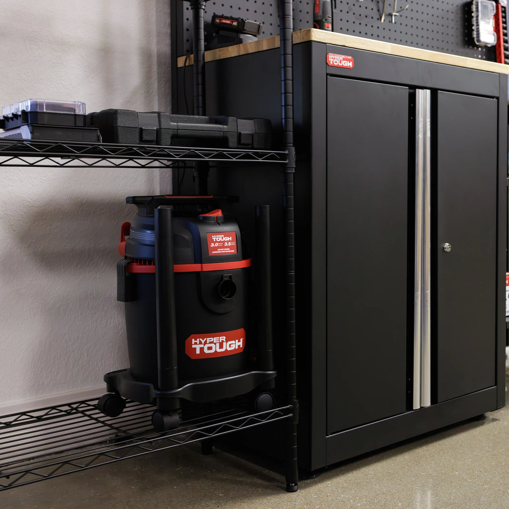 4 Tier Wire Shelf Unit, Black, 1400 lb. Capacity P595736
