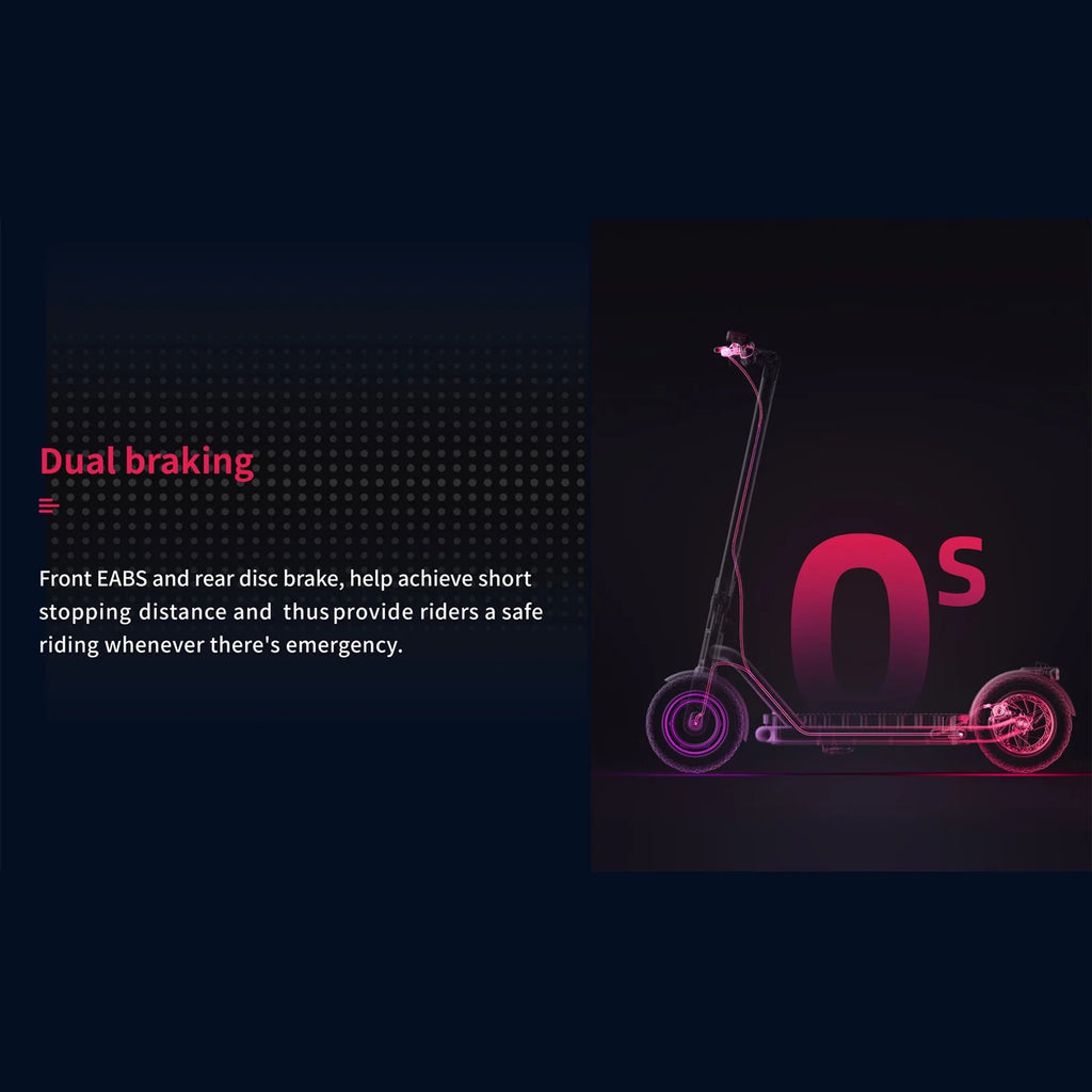 Electric Scooter 500W Motor 10'' Tires Dual-braking P8628