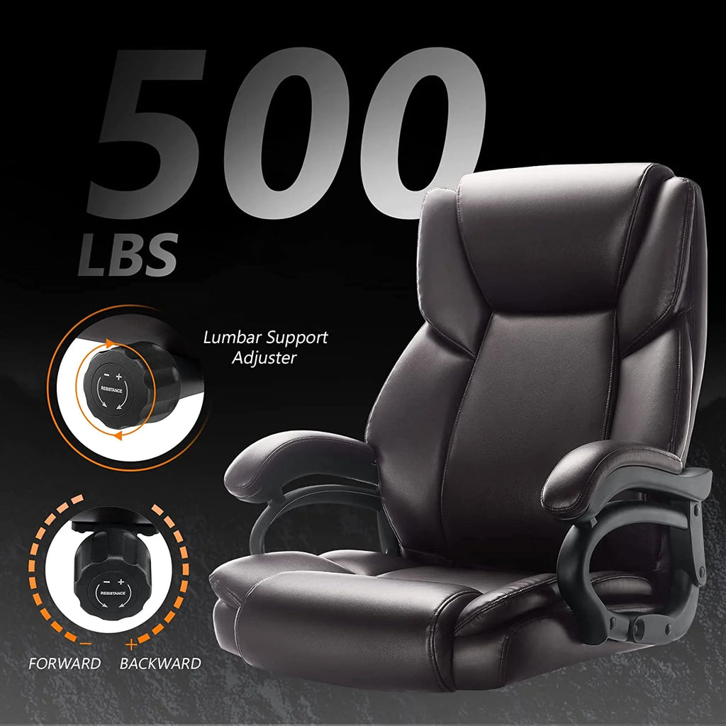 Big and Tall 500lb Home Office Chair with High Back and Lumbar Support P2537