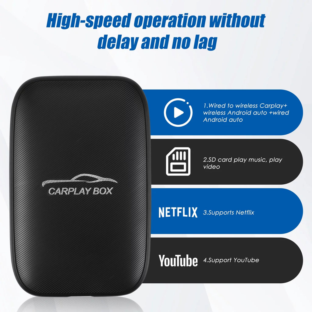 Wireless CarPlay Android Auto Multimedia Video Dongle for Cars M821722