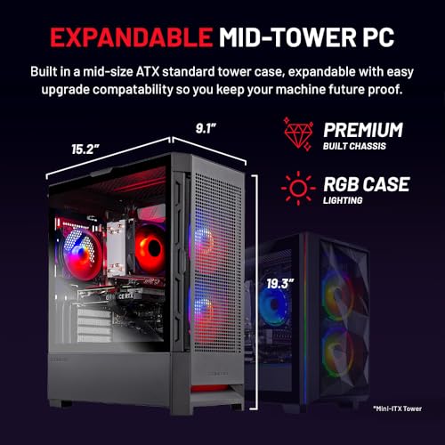 Gaming PC Desktop – AMD Ryzen 7 5700X, RTX 4070, 1TB SSD, 16GB RAM I413781