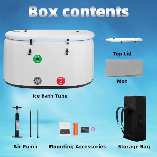 Cold Plunge Tub for Athletes, Portable Ice Bath for Home and Outdoor U91502
