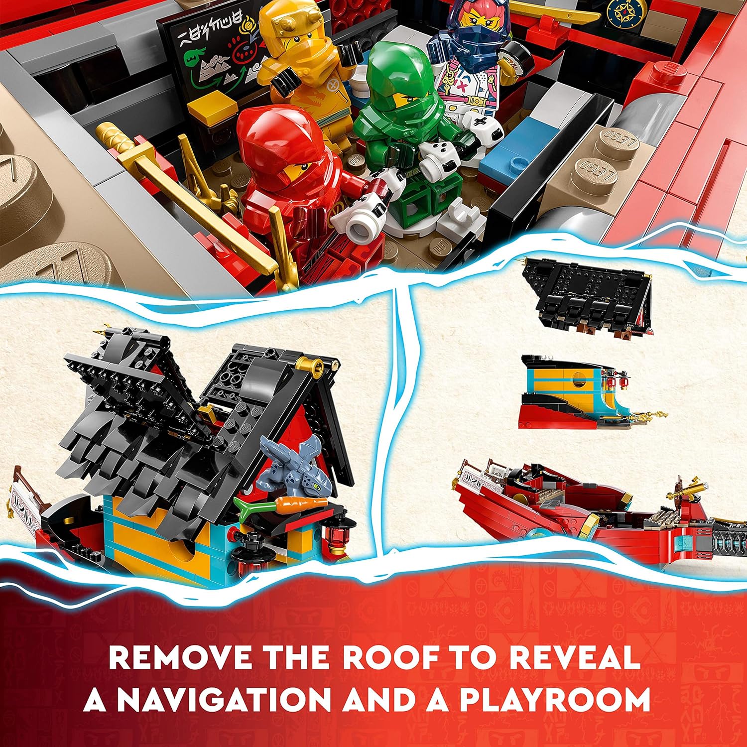 Ninjago Aerial Battleship Bounty Building Set W17042