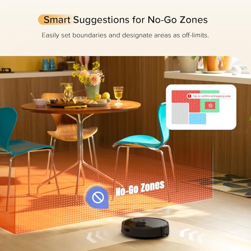 Robot Vacuum with Self-Empty Dock, 5500 Pa Suction, LiDAR Navigation S624100