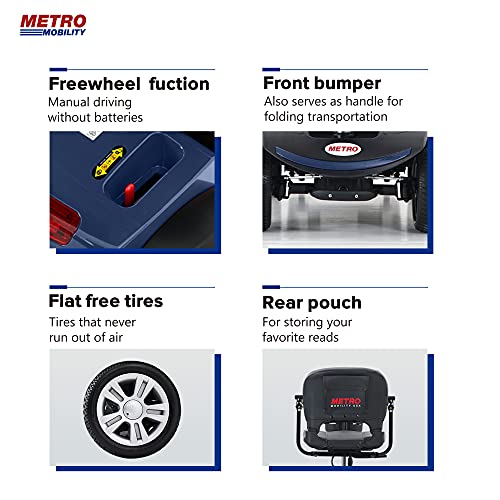 Folding Mobility Scooter for Seniors with Windshield and USB Charging S649040