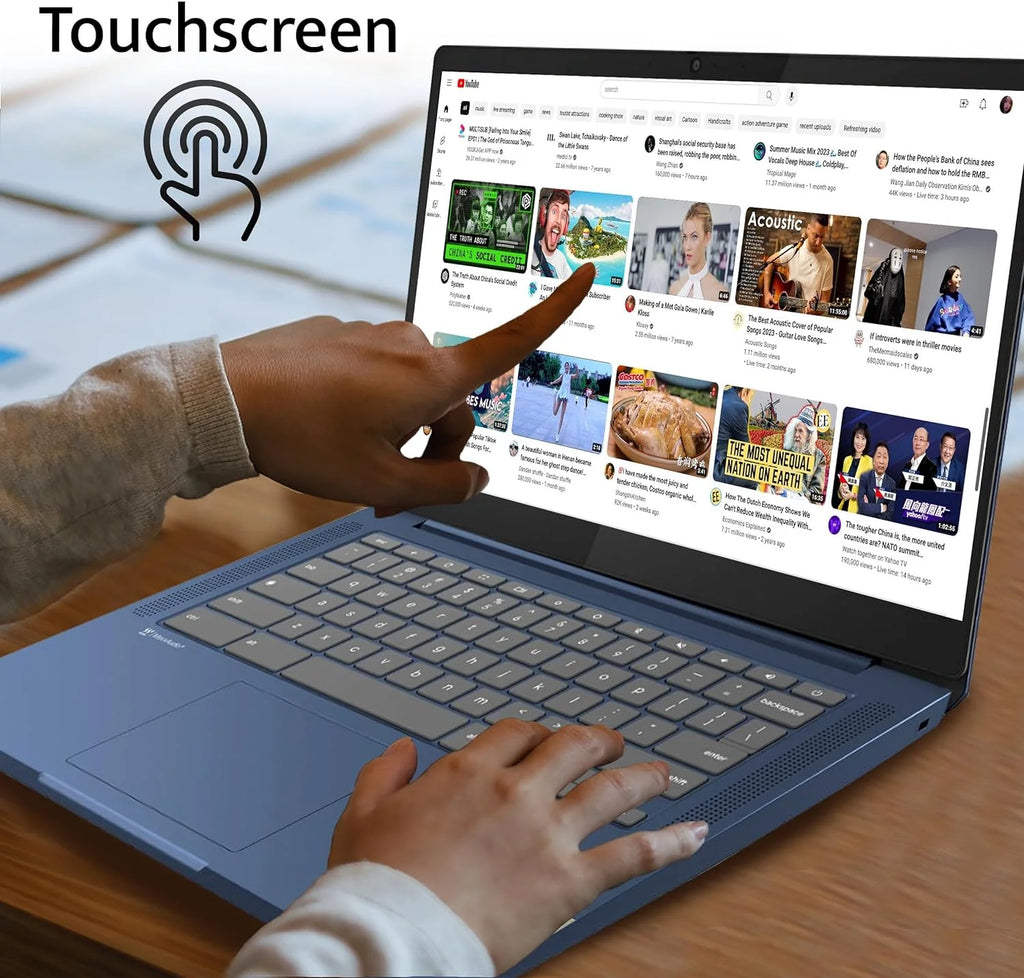 14" FHD IPS Touchscreen Chromebook, 4GB RAM, 64GB eMMC, WiFi 6 H628