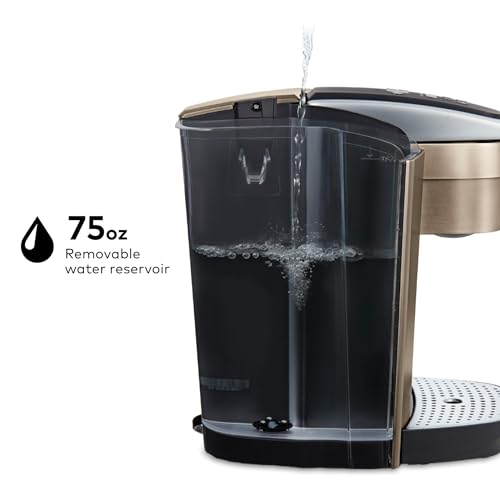 Single Serve K-Cup Pod Coffee Maker with Strength and Temperature Control V671355