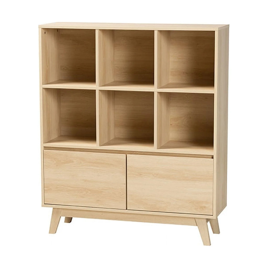 Oak Brown Wood Bookshelf U310