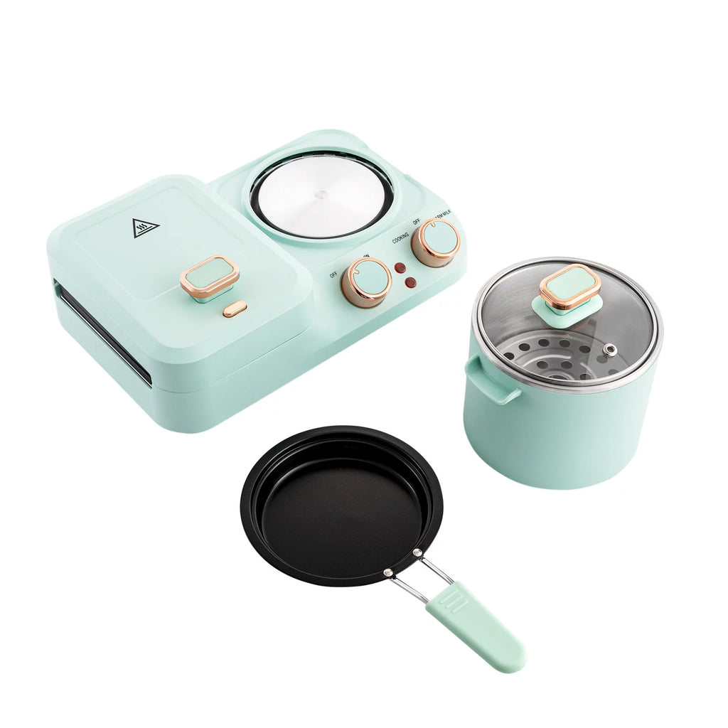 3 in 1 Breakfast Station with Frying Pan and Non-stick Plate N4833