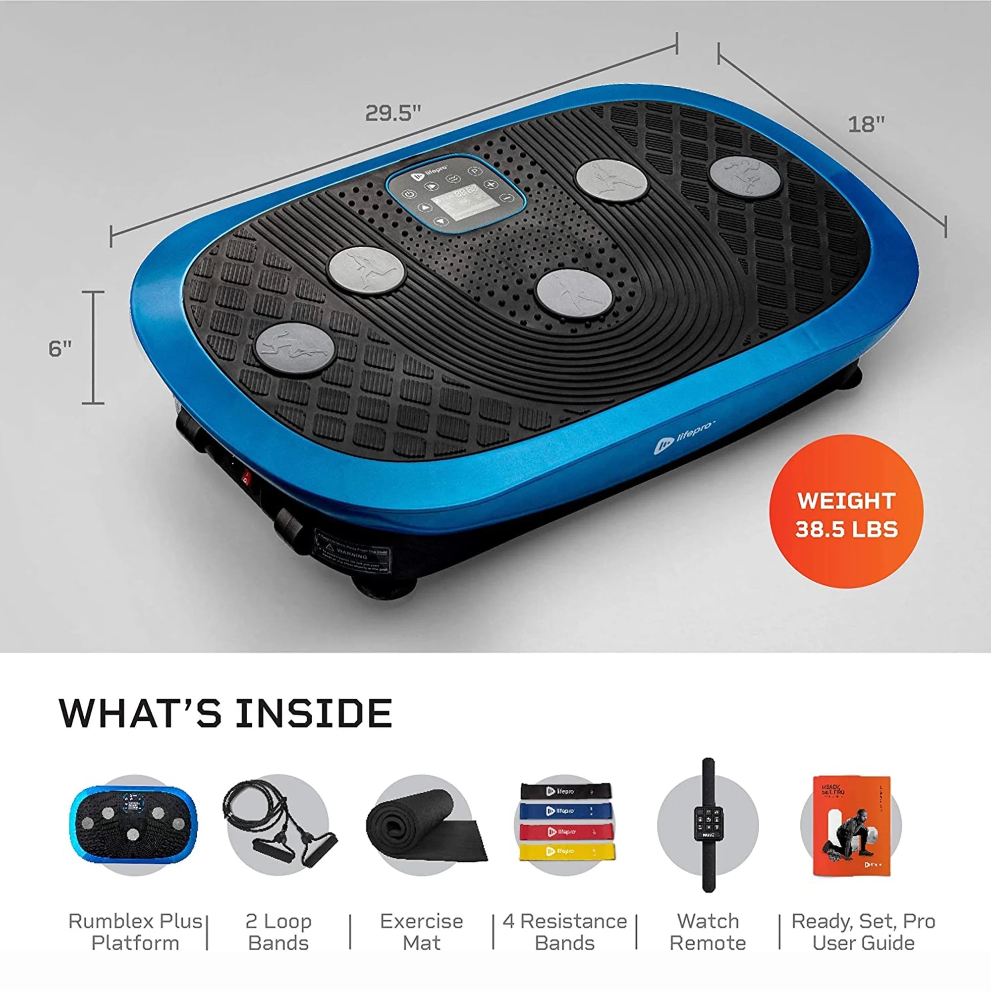 4D Triple Oscillation Vibration Plate Home Workout Equipment M9607