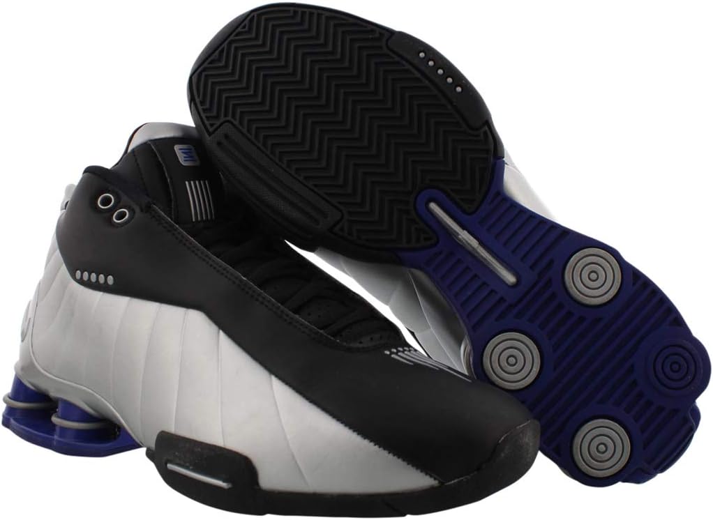 Mens Basketball Shoes, Black/Metallic Silver, 8.5 A920293