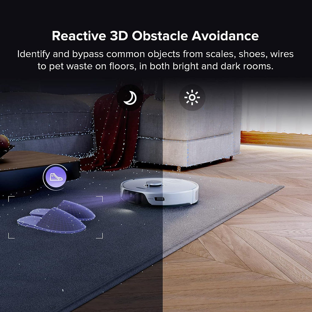 Robot Vacuum and Mop, Auto-Drying, Self-Washing, 6000Pa Suction T734
