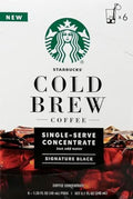Starbucks Cold Brew Coffee, Caramel Dolce Flavored, Single-Serve Concentrate Pods, 6 boxes (36 capsules total)