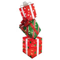 Sienna 9086710 3 ft. LED Stacking Gift Boxes Porch Decor for Christmas