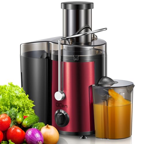 Juicer Machine, 800W Centrifugal Extractor with Wide Mouth Feed Chute, Stainless Steel, BPA-free V753