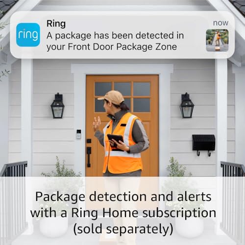 Battery Doorbell with Head-to-Toe Video, Two-Way Talk, Motion Detection F180987