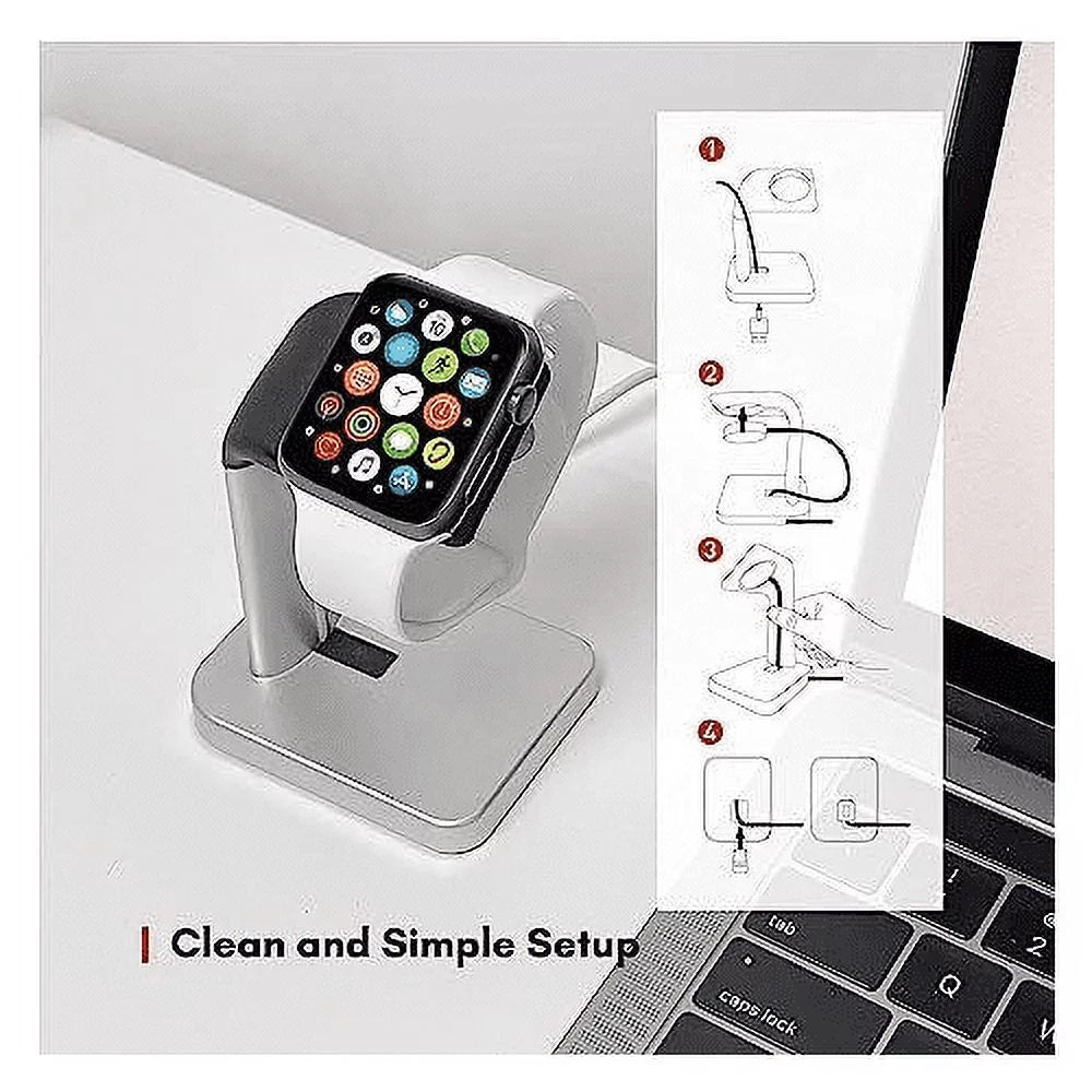 Refurbished GPS + Cellular 45mm Smartwatch with Sport Band, Charging Stand, Screen Protector, and Charger S8972