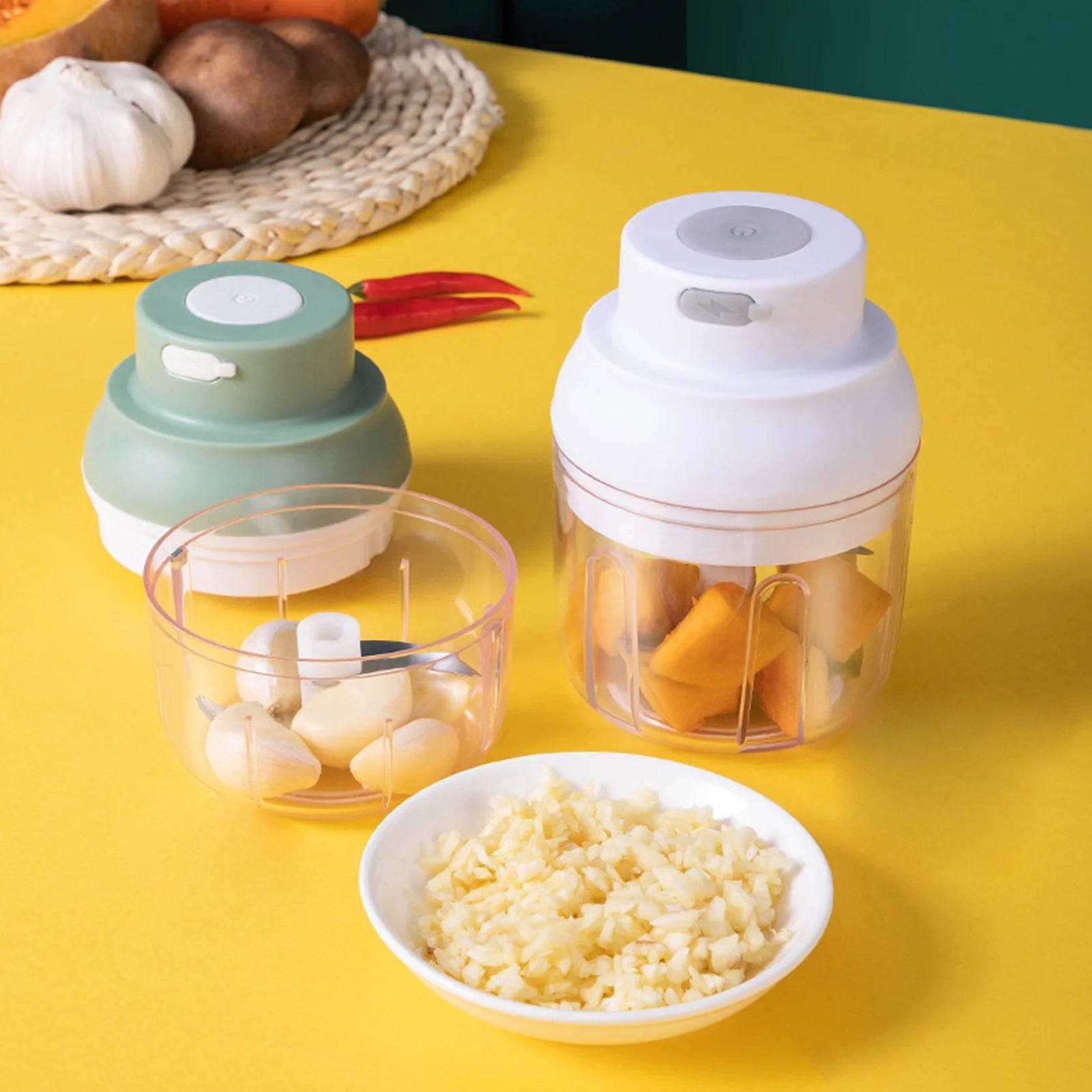 Electric Chopper for Salad, Meat, Onions, USB Wireless Mincer B5867
