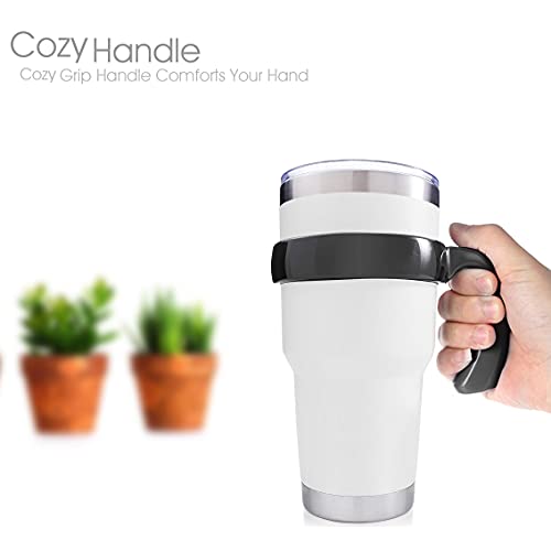 Tumbler Handle for 30oz Rambler Cup, Anti Slip Travel Mug Grip S215