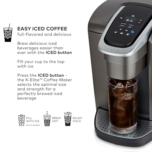 Single Serve K-Cup Pod Coffee Maker with Strength and Temperature Control V671355