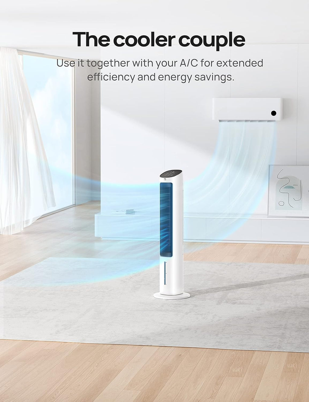 40" Oscillating Tower Fan for Bedroom with Remote Control, 3 Modes, Quiet Floor Fan O569