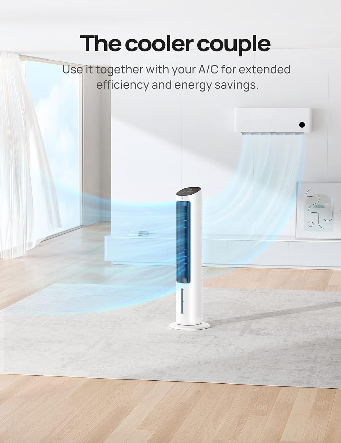 40" Oscillating Tower Fan for Bedroom with Remote Control, 3 Modes, Quiet Floor Fan O569