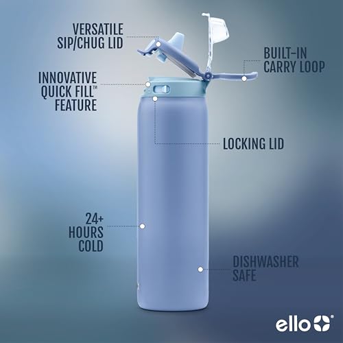 Stainless Steel Water Bottle with Leak Proof Lid, 22oz J59428
