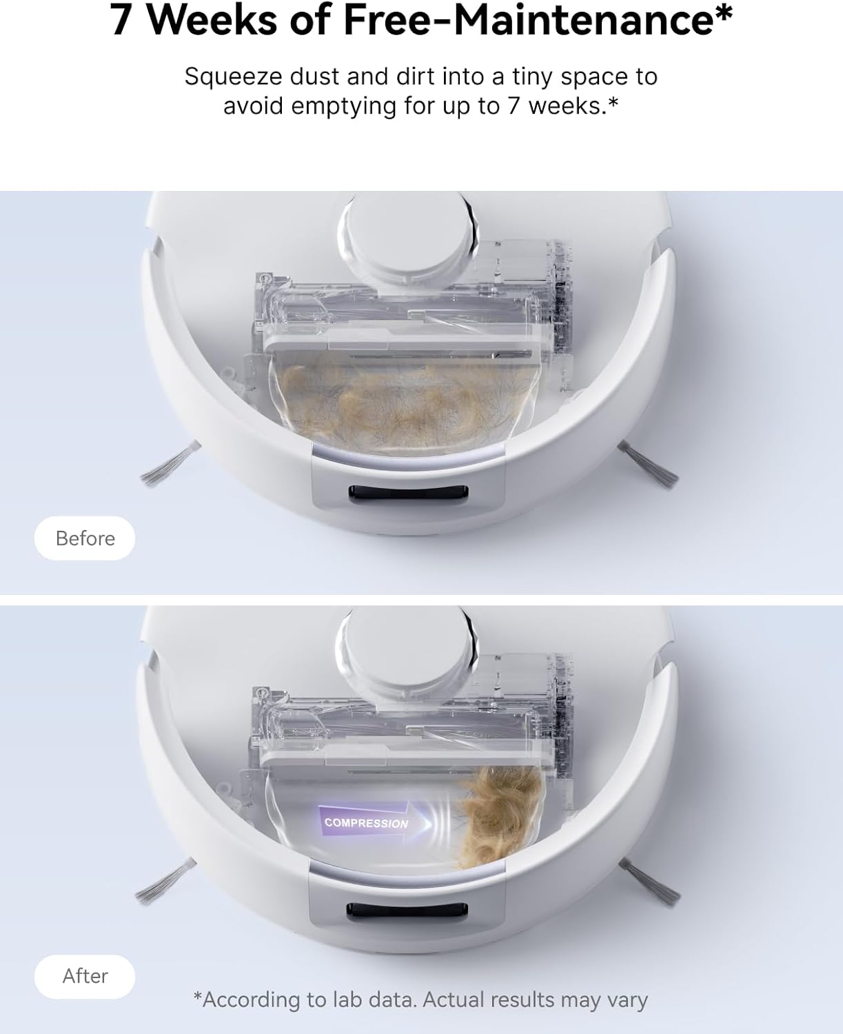 Robot Vacuum and Mop Combo with Auto Mop Drying, 8200 Pa Suction I6209