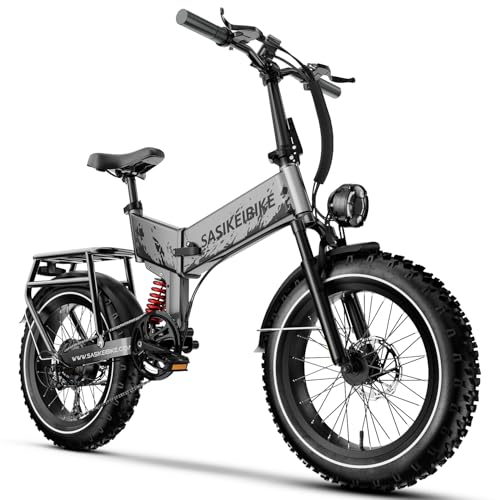 Folding Electric Bike for Adults Full Suspension, 20" Fat Tire D6225