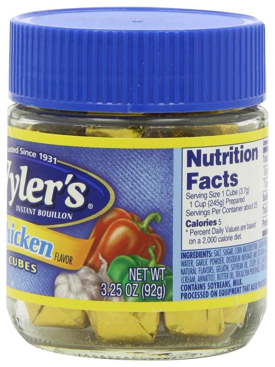 Chicken Instant Bouillon Cubes, 3.25 oz (Pack of 6) N465831