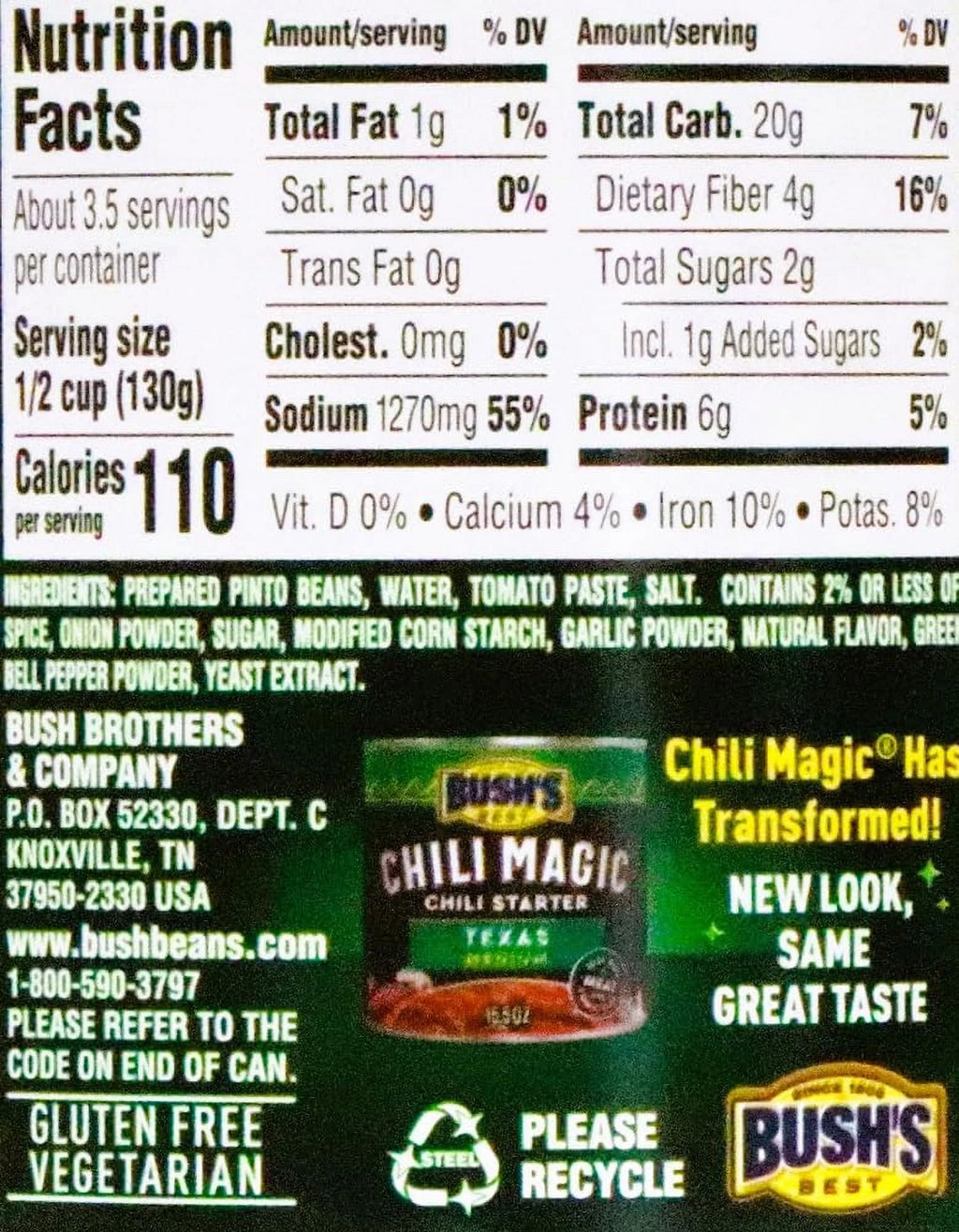 Chili Starter Texas Medium, Pack of 6 M170