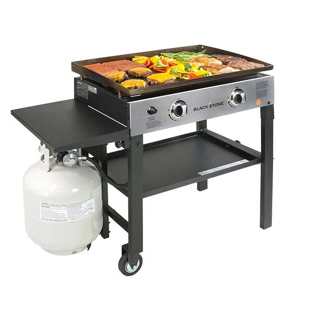28" 2-Burner Griddle Cooking Station with Stainless Steel C69059