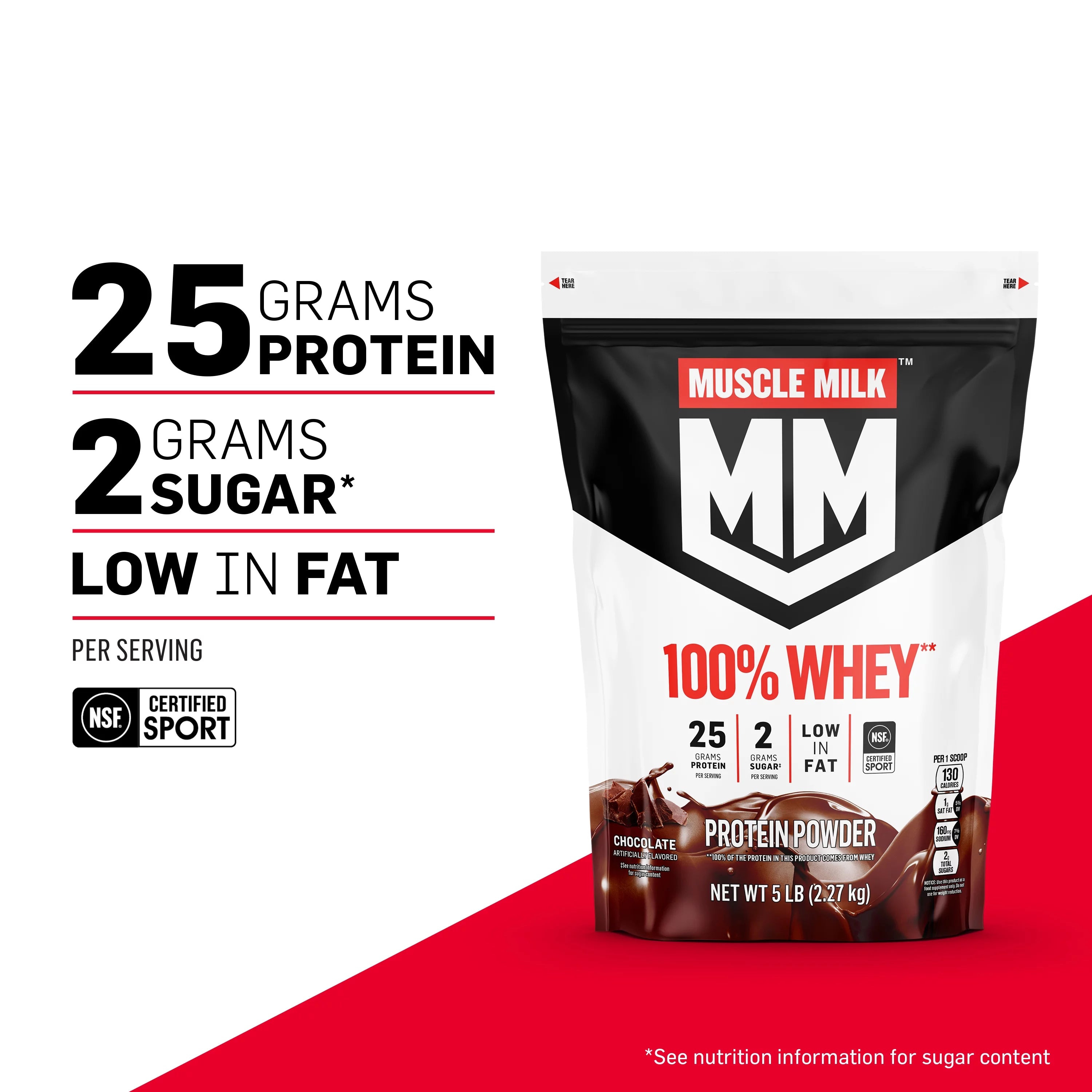 Vanilla Whey Protein Powder, 5 Pound M4153