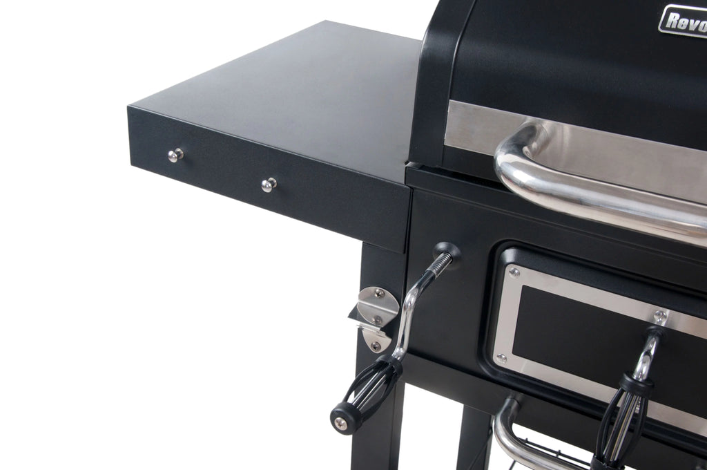 Dual Fuel Gas & Charcoal Combo Grill, Black with Stainless G725379