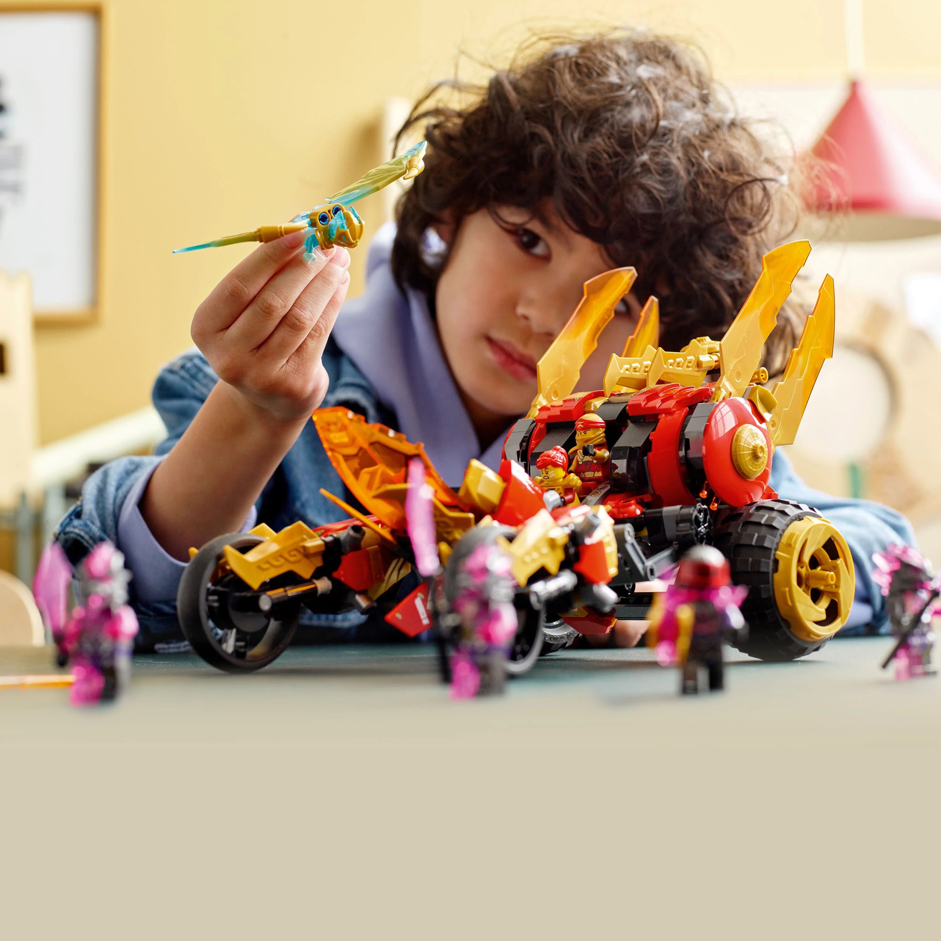 Kai’s Golden Dragon Raider Multi-Terrain Car Toy Building Set for Kids Ages 8 Plus F28206