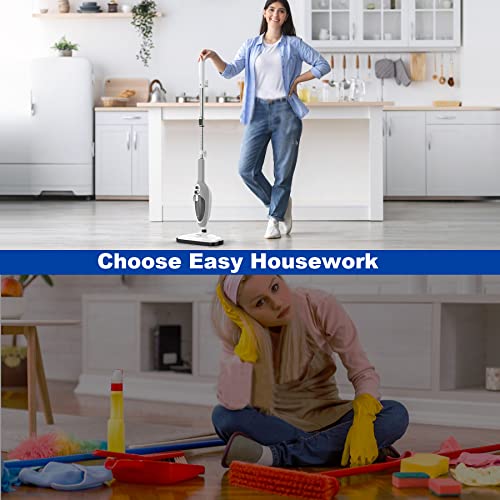 Handheld Steam Mop for Hardwood Tile Laminate Floors with 11 Accessories J1027