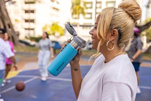 Insulated Stainless Steel Water Bottle 36 oz with Push Button Lid A883