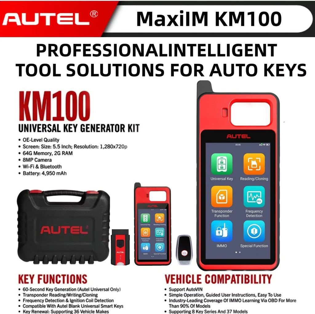 Key Fob Programmer Immobilizer Tool with Key Generation and Transponder Editing F589261