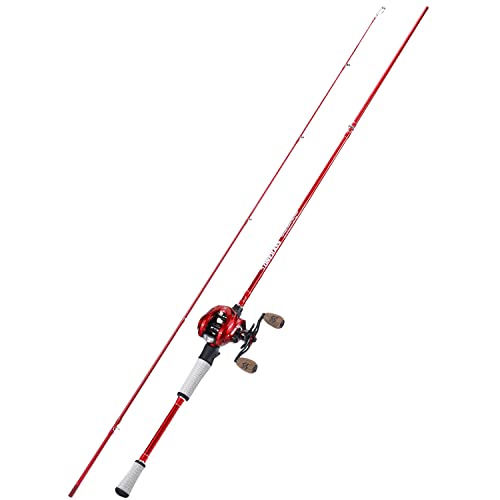 Spinning & Baitcasting Fishing Rod Reel Combo, Graphite 2-Piece M391131
