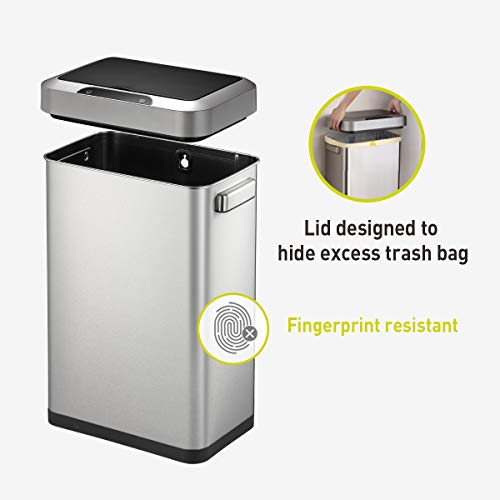 Touchless Motion Sensor Trash Can, 13.2 Gallon, Brushed Stainless Steel K748461